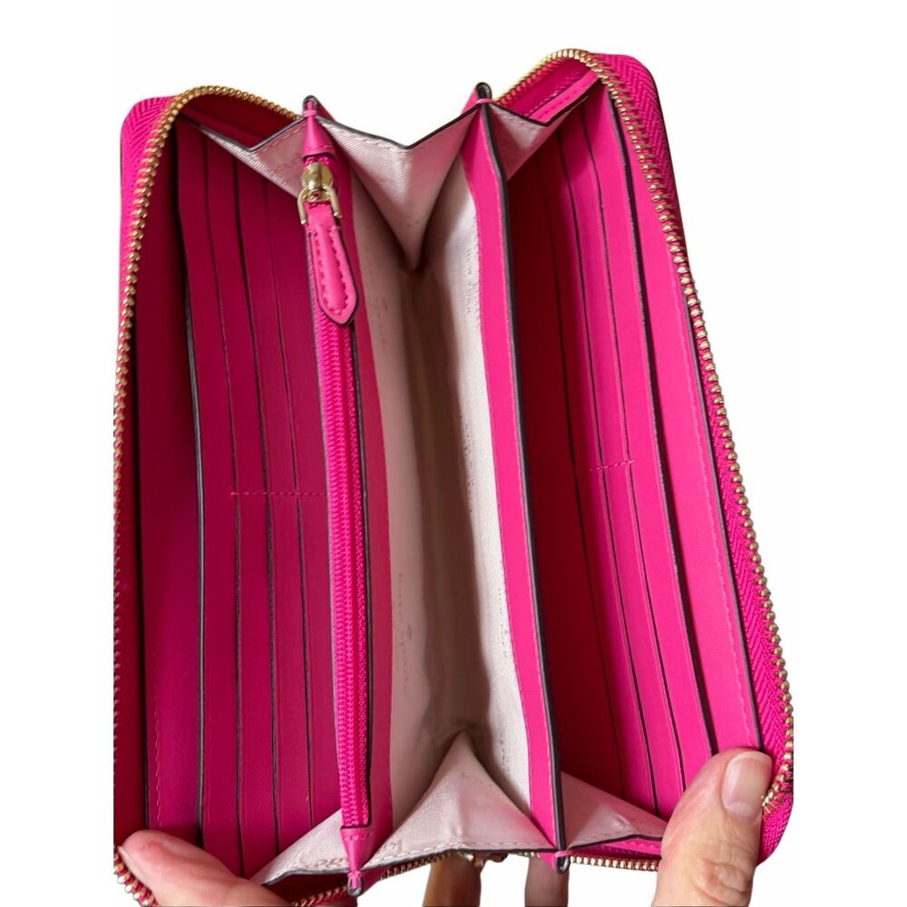 NWT Kate Spade Staci Large Continental Wallet - Deep Hibiscus - Hot Pink - Picture 9 of 9